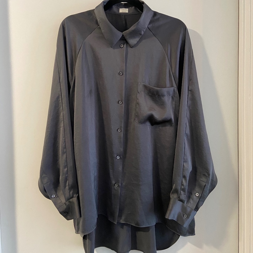 Aritzia Silky RELAXED BUTTON-UP